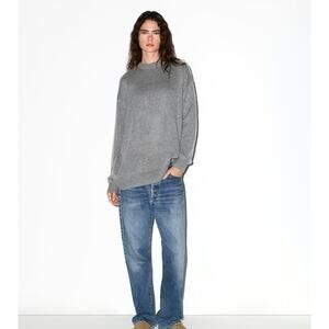 Skims Oversized Cashmere Sweater in Dark Heather Grey Size 2X/3X